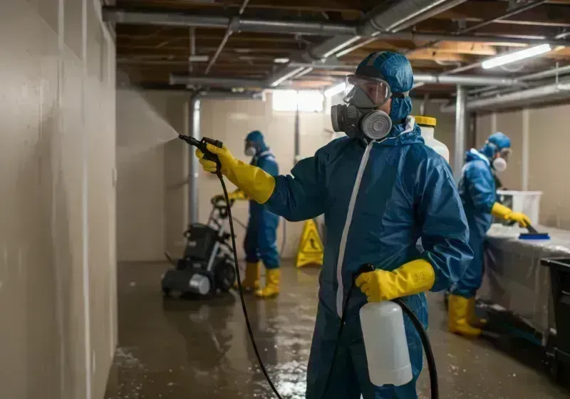 Basement Sanitization and Antimicrobial Treatment process in Battlefield, MO