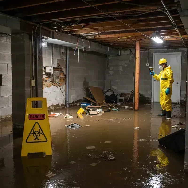 Flooded Basement Electrical Hazard in Battlefield, MO Property